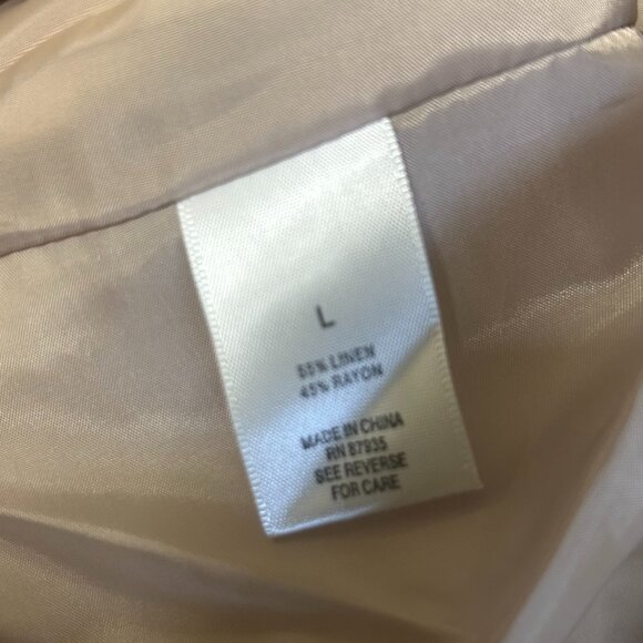 Dressbarn Brown Metallic Animal Print Career Office Blazer Size L - Picture 6 of 6